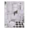 Black And White Bathroom 12" x 16" Canvas Wall Art